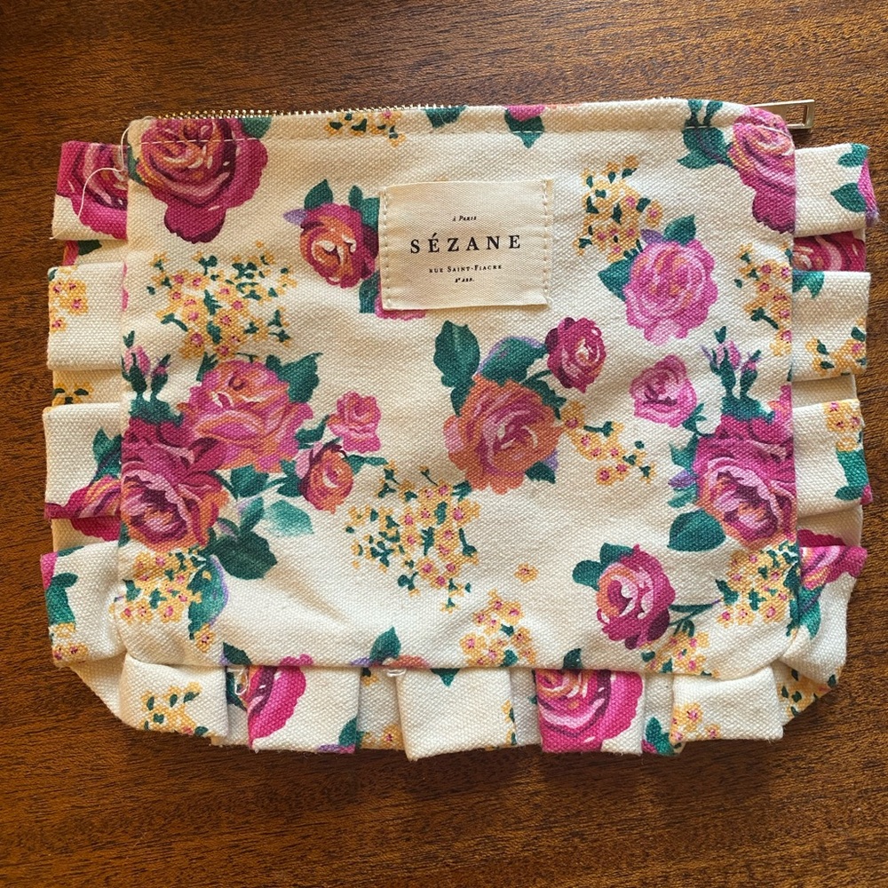 Sezane Floral Pouch